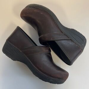 Dansko Dark Brown Leather Clogs XP2.0